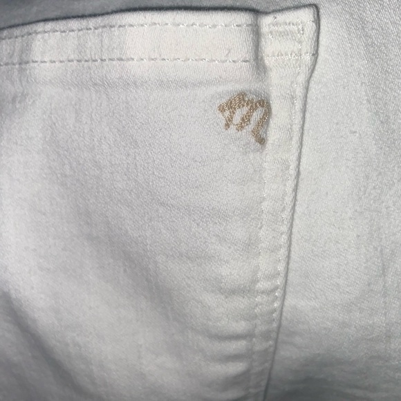 White Distressed Madewell Jeans - Picture 5 of 7